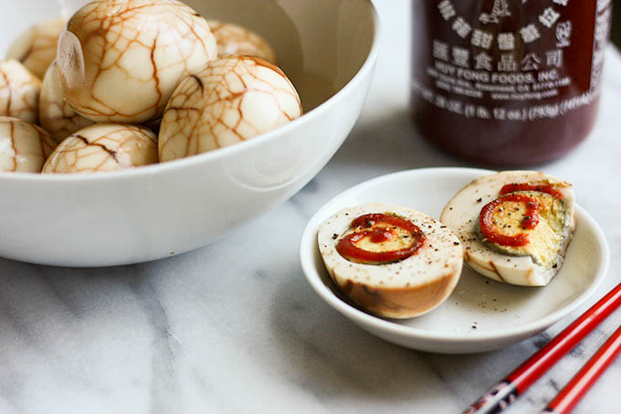 Szechuan Tea Eggs | eatfirstworrylater.com