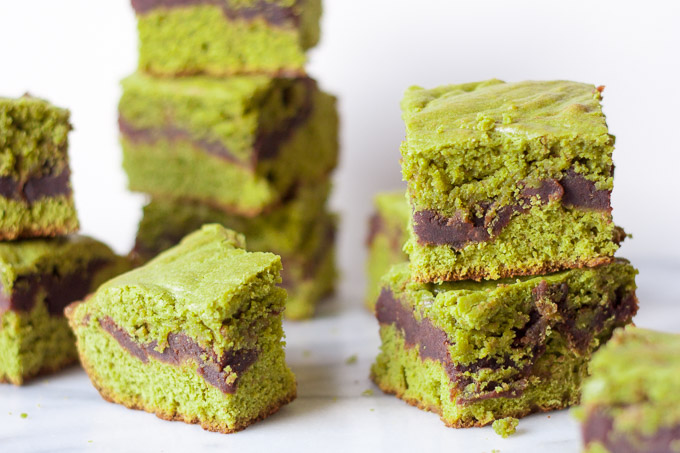 Matcha Red Bean Cake