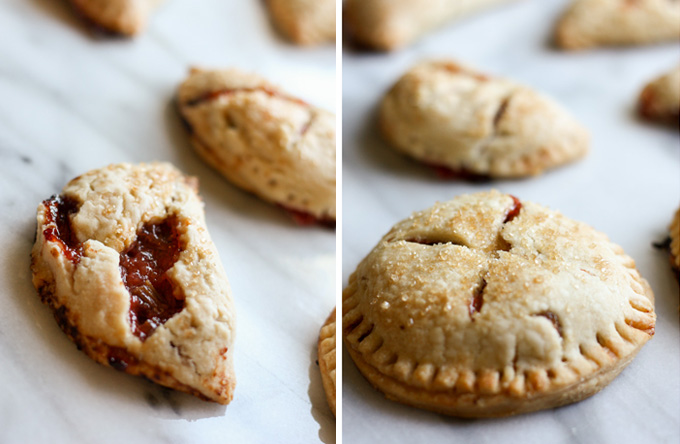 Strawberry Rhubarb Pies | eatfirstworrylater.com