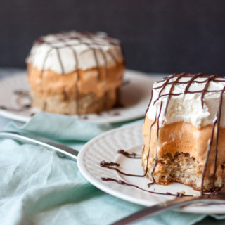 Pumpkin Tiramisu Ice Cream Cake | eatfirstworrylater.com